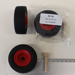 Rad komplett 62 mm