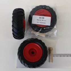 Rad komplett 80 mm